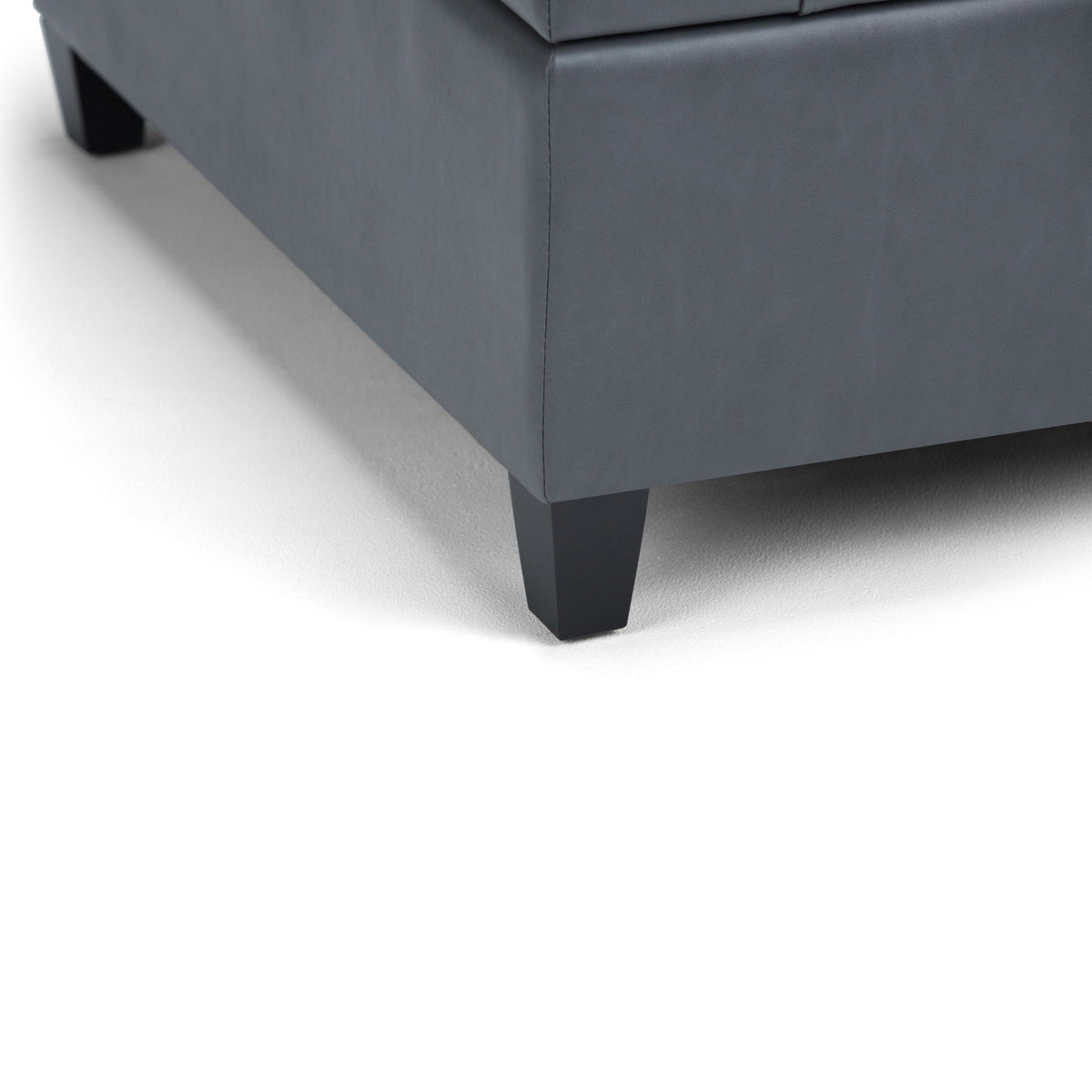 Harrison Tufted Lift Top Storage Ottoman gray fabric HouseOfZazla on Tampa Home & Garden Store