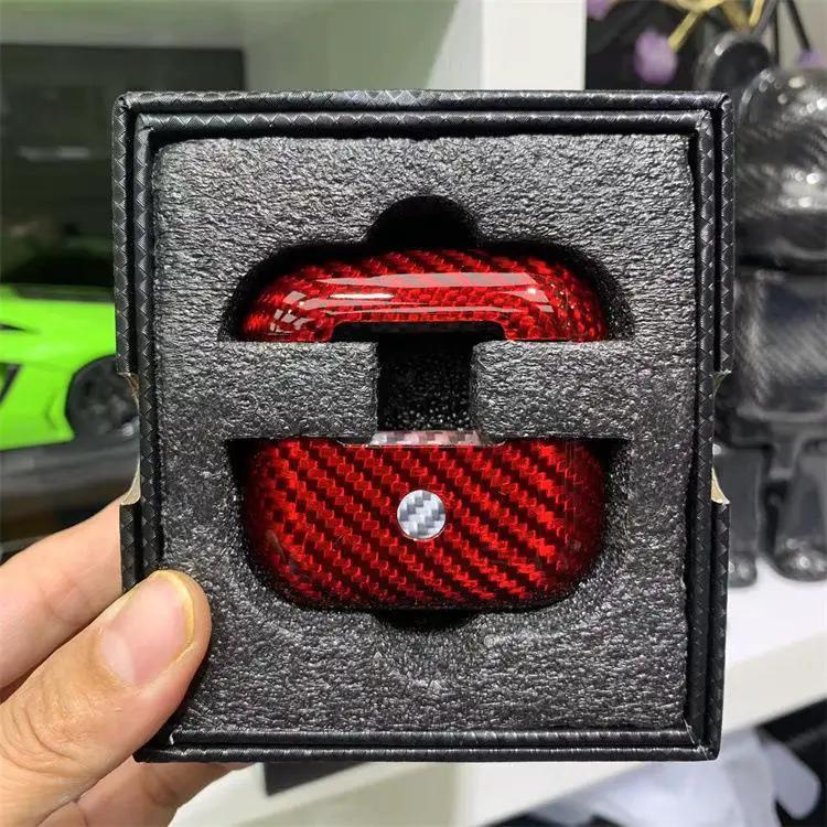 Protective Cover Carbon Fiber Bluetooth Earbuds Case red finish by FlipStylez LLC on Tampa Home & Garden Store