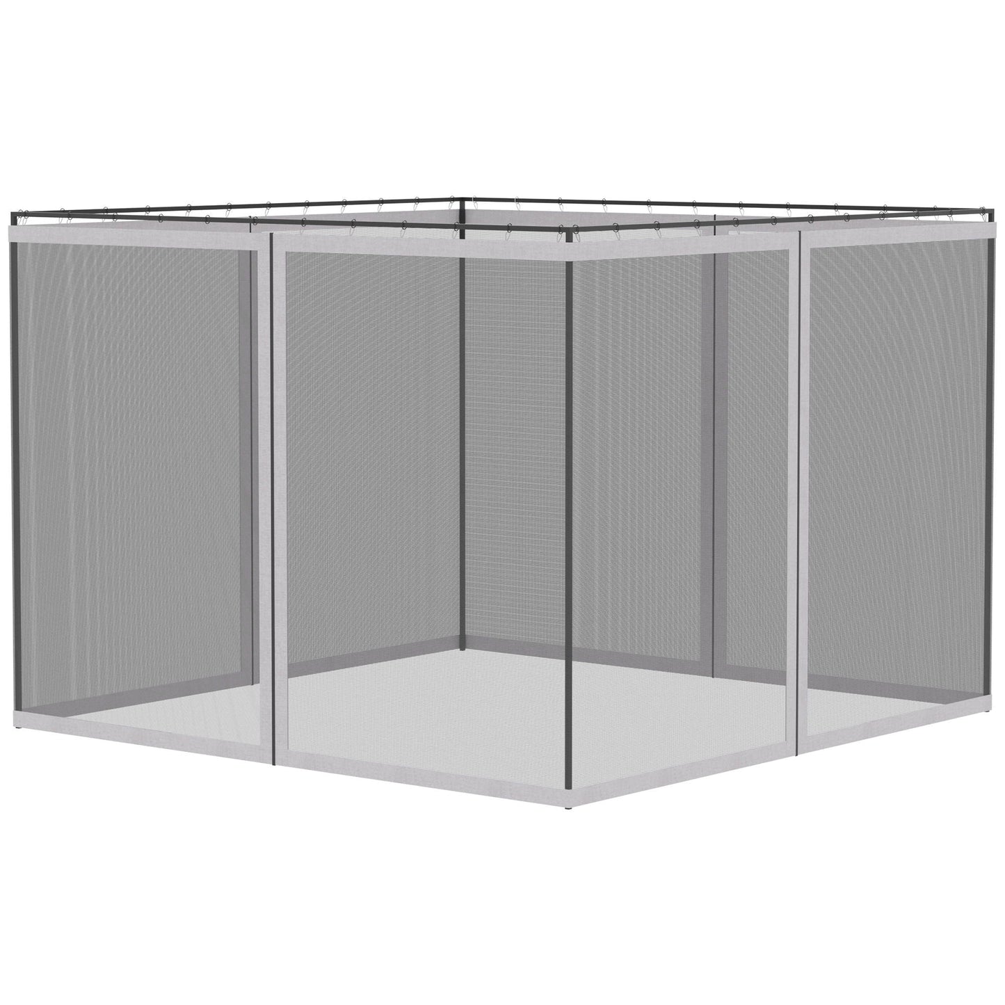 Replacement Mesh Sidewall For Gazebo 10x13 White