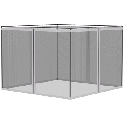 Replacement Mesh Sidewall For Gazebo 10x13 White