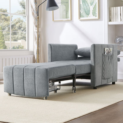 Convertible Sleeper Sofa and Storage Pockets