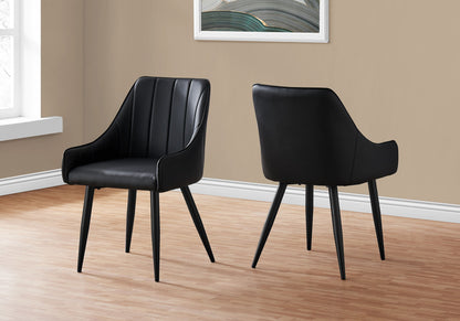 Modern Faux Leather Dining Chair Set of Two