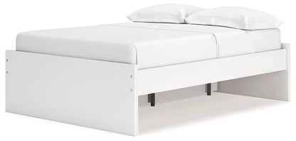 Onita platform bed white storage frame with minimalist design on Tampa Home & Garden Store