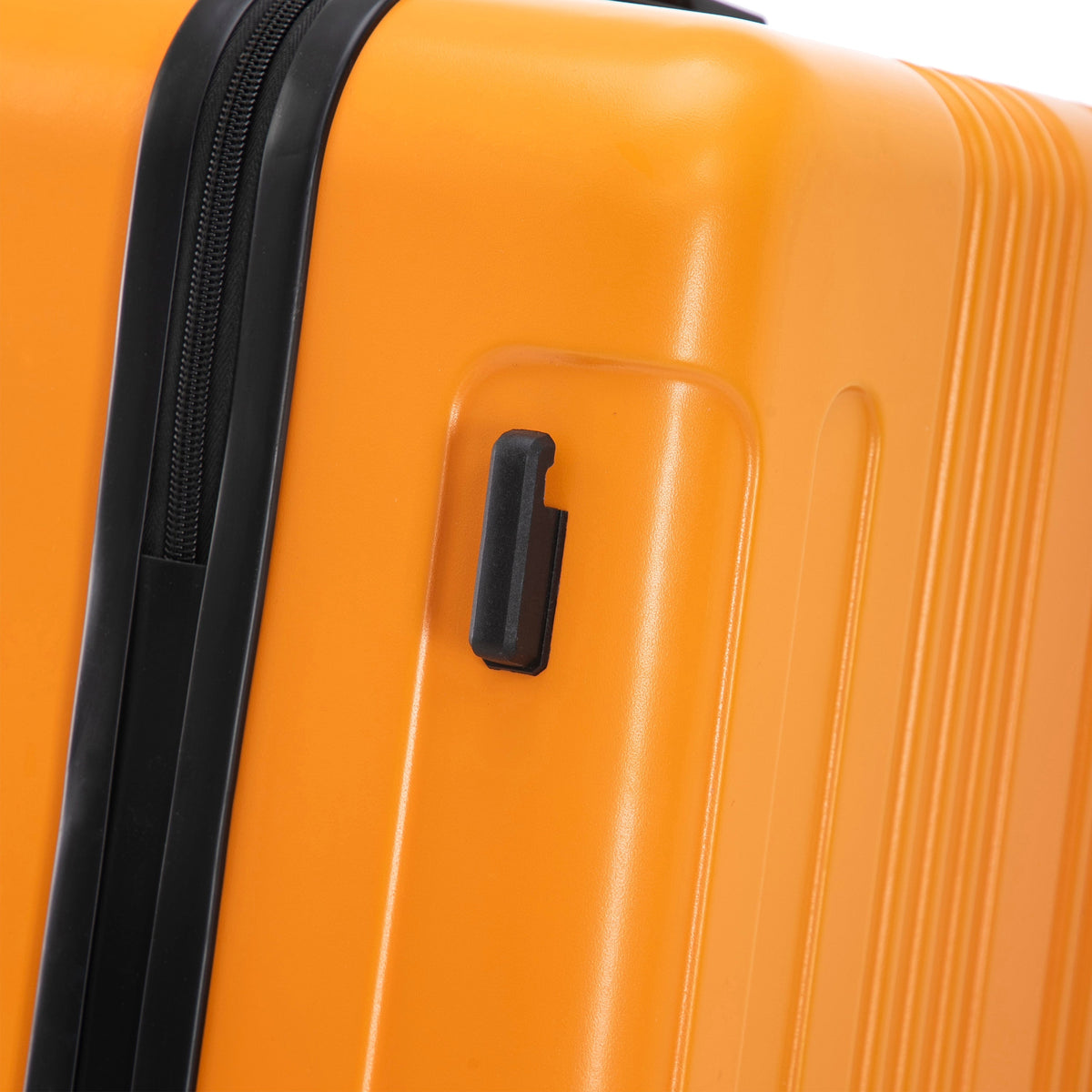 3-Piece ABS Spinner Wheel Luggage Set orange and black by HouseOfZazla on Tampa Home & Garden Store