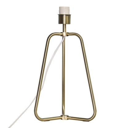 Desk lamp Optima in white with brass frame and white cord by HouseOfZazla on Tampa Home & Garden Store