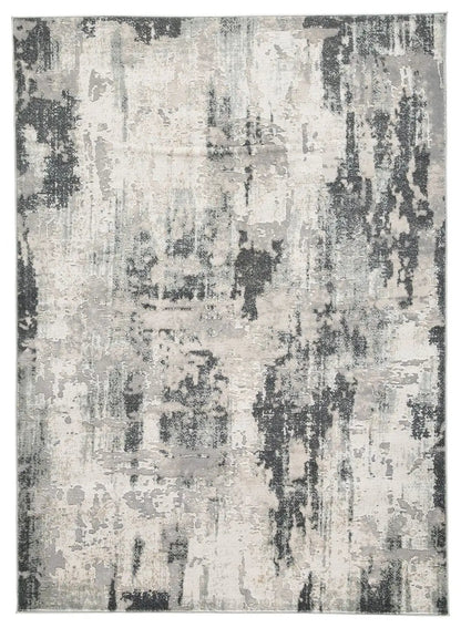 Mazatl rug by Unique Piece Furniture in gray ivory abstract distressed pattern area rug on Tampa Home & Garden Store