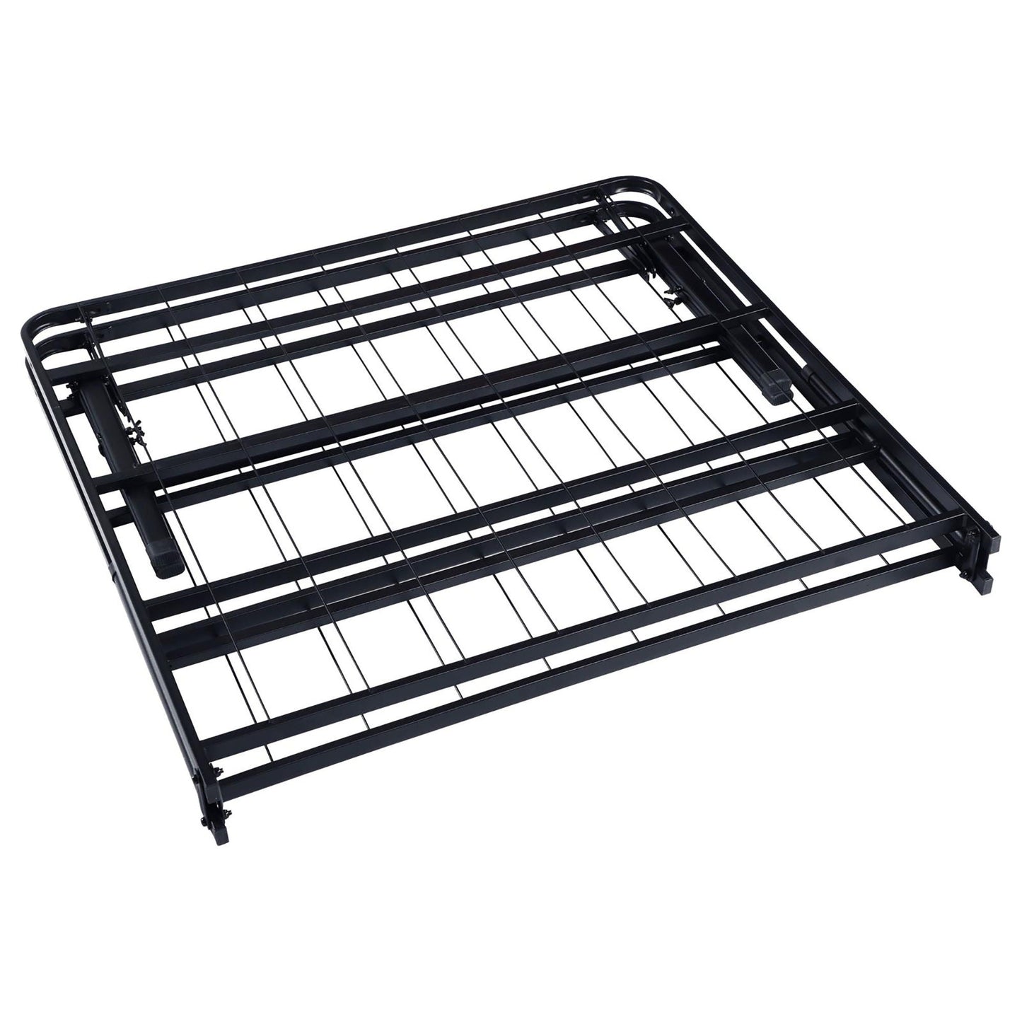 Mattress Support With Frame by HouseOfZazla, black metal foundation with slatted grid on Tampa Home & Garden Store