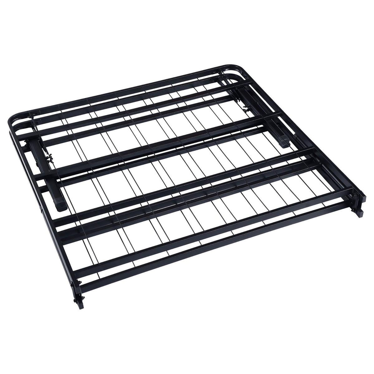 Mattress Support With Frame by HouseOfZazla, black metal foundation with slatted grid on Tampa Home & Garden Store