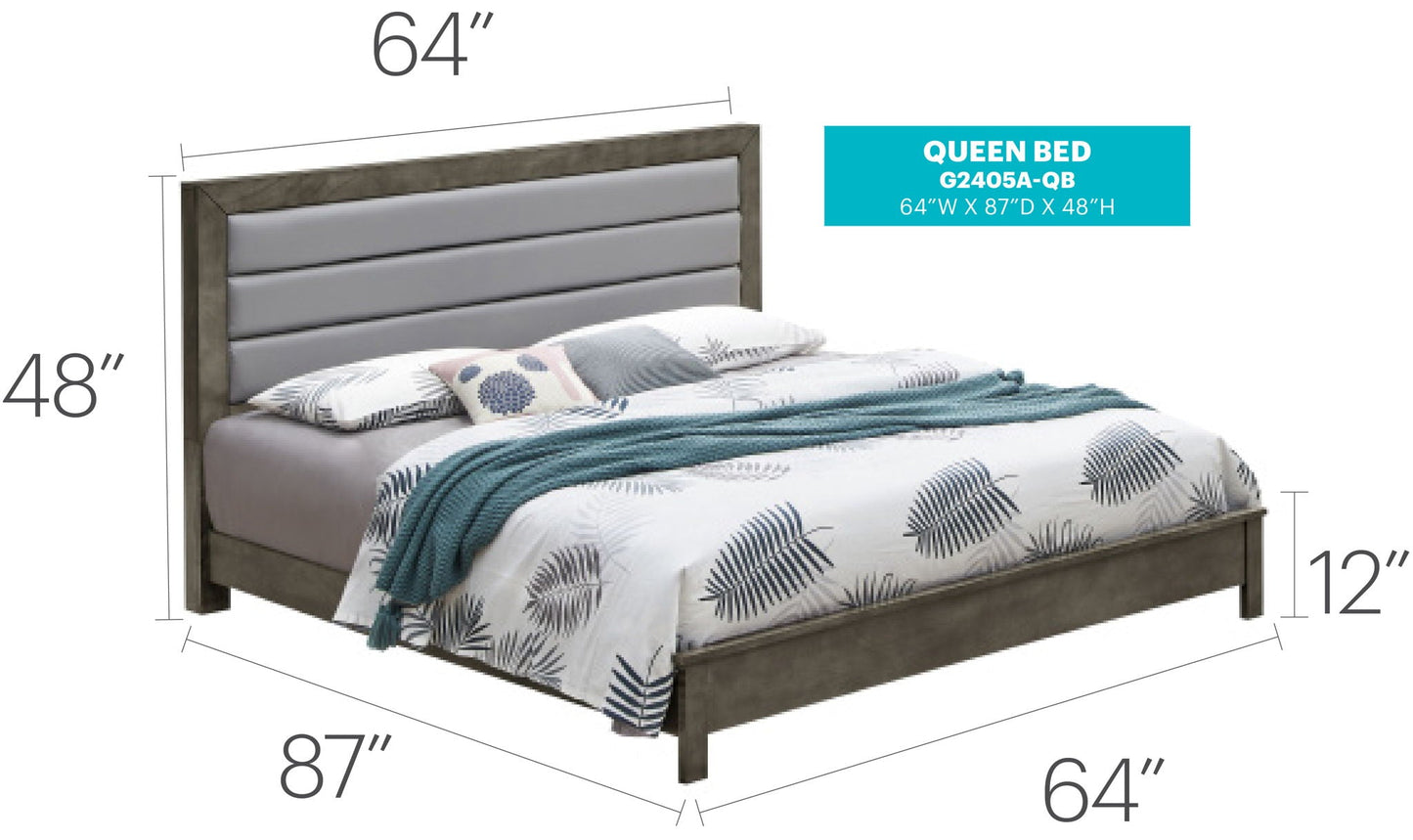 Comfortable Modern Full Bed and Wood Frame