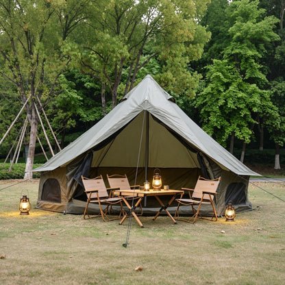 Oxford Bell Tent With Stove Jack For Family