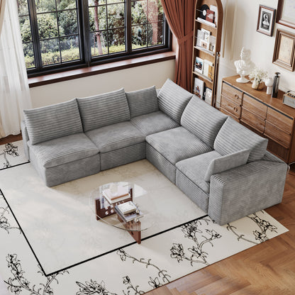 Modular Cloud Sofa and Corduroy Plush Seating