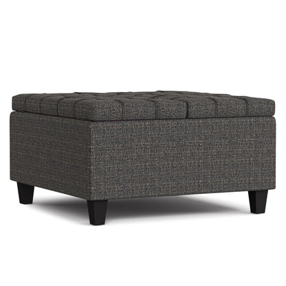 Harrison Upholstered Coffee Table Storage Ottoman