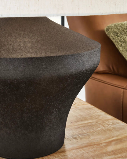 Dolanham metal table lamp distressed brown textured base by Unique Piece Furniture on Tampa Home & Garden Store