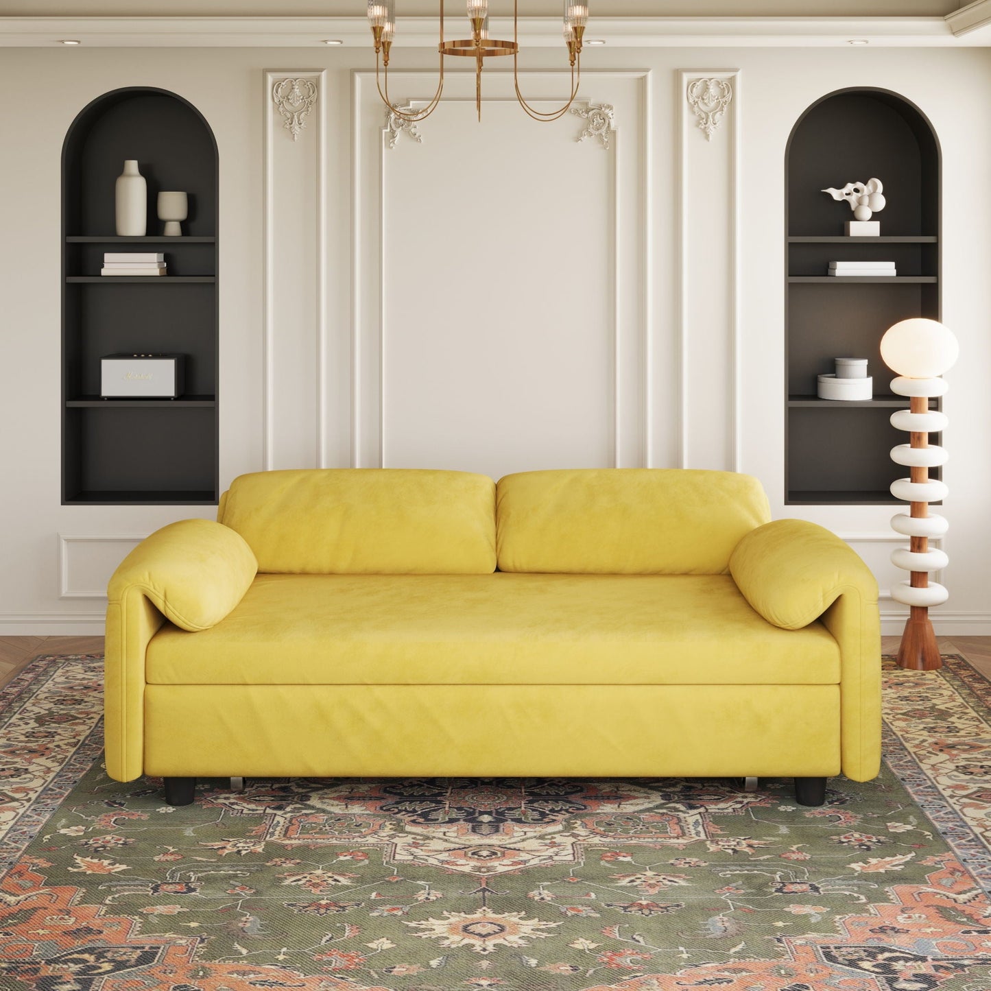 Dual Purpose Sofa and Retractable Queen Bed