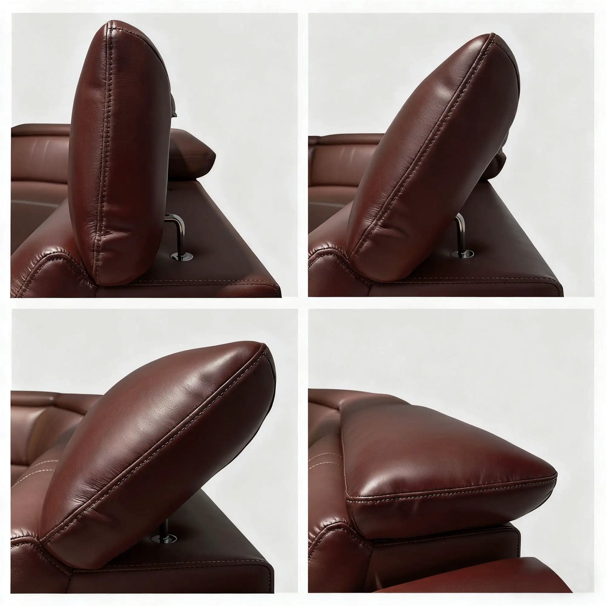 Dark brown leather modular reclining sectional with 2 cup holders by Unique Piece Furniture on Tampa Home & Garden Store