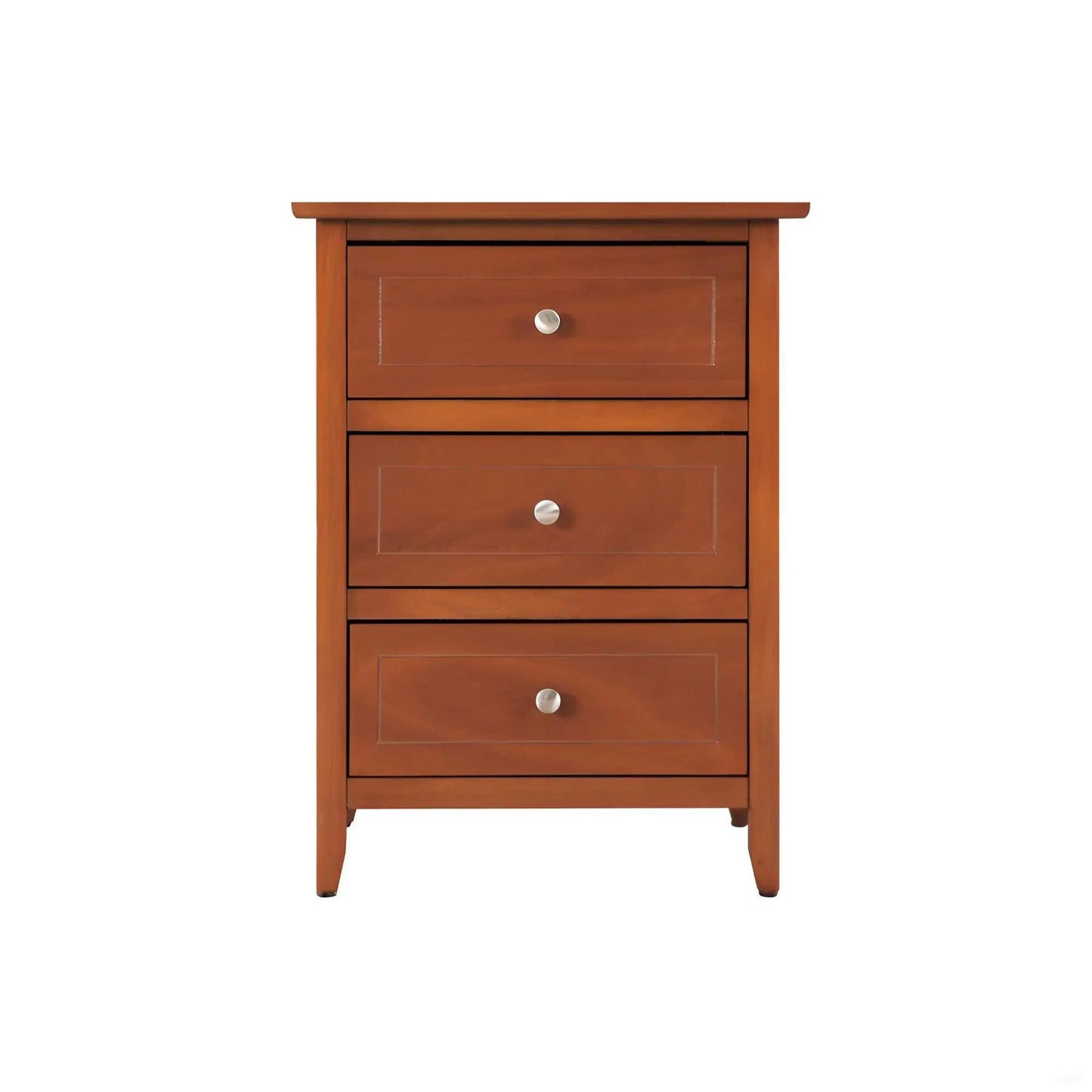 Daniel Nightstand With 3 Drawers In Wood Veneer