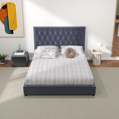 Mid Century Modern and Upholstered Platform Bed