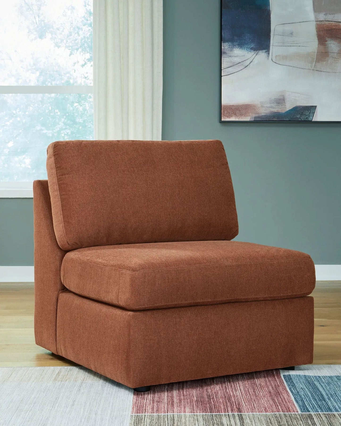 Modmax Sectional Spice rust-brown fabric by Unique Piece Furniture on Tampa Home & Garden Store