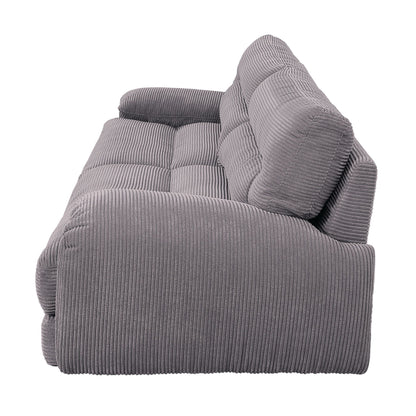 Cadenza Corduroy 2 Piece Living Room Set gray upholstery HouseOfZazla on Tampa Home & Garden Store