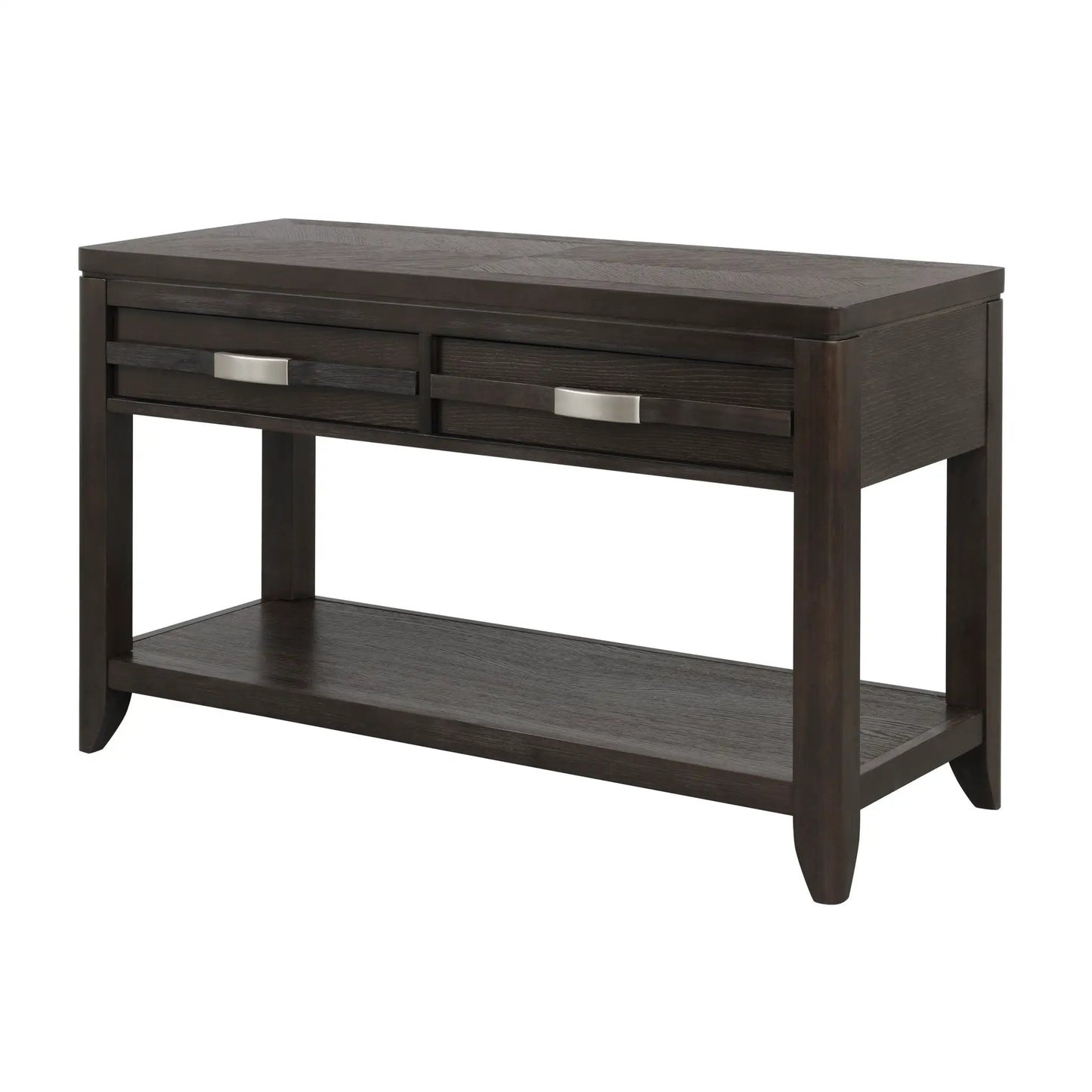 Elegant Wood End Table with Drawer and Shelf