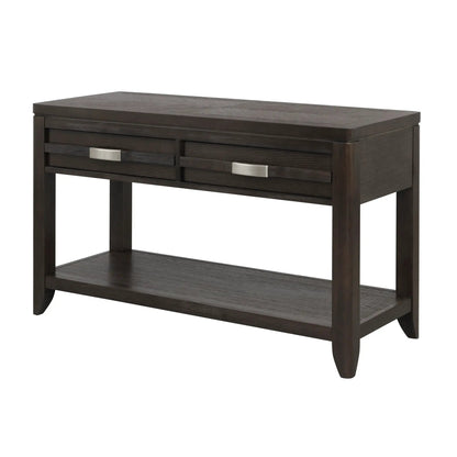 Elegant Wood End Table with Drawer and Shelf