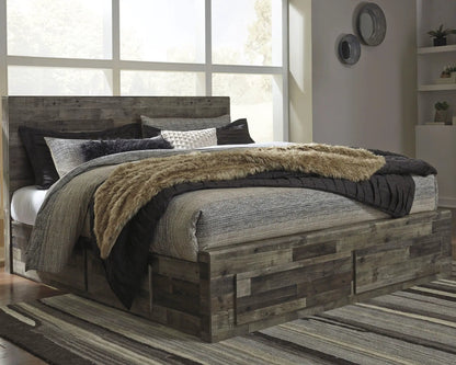 Derekson Panel Bedroom Set with Butcher Block