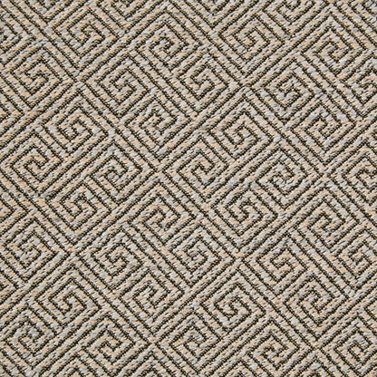 Geometric beige and black diamond rug texture with woven pattern on Tampa Home & Garden Store