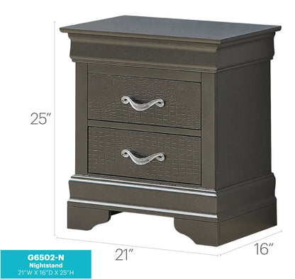 Decorative Nightstand with Modern Accents