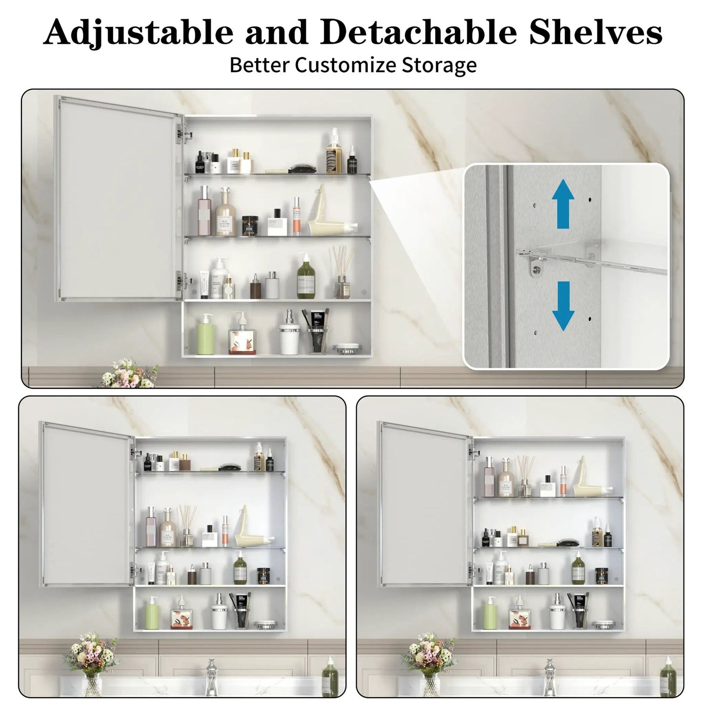Medicine Cabinet With Mirror for Bathroom