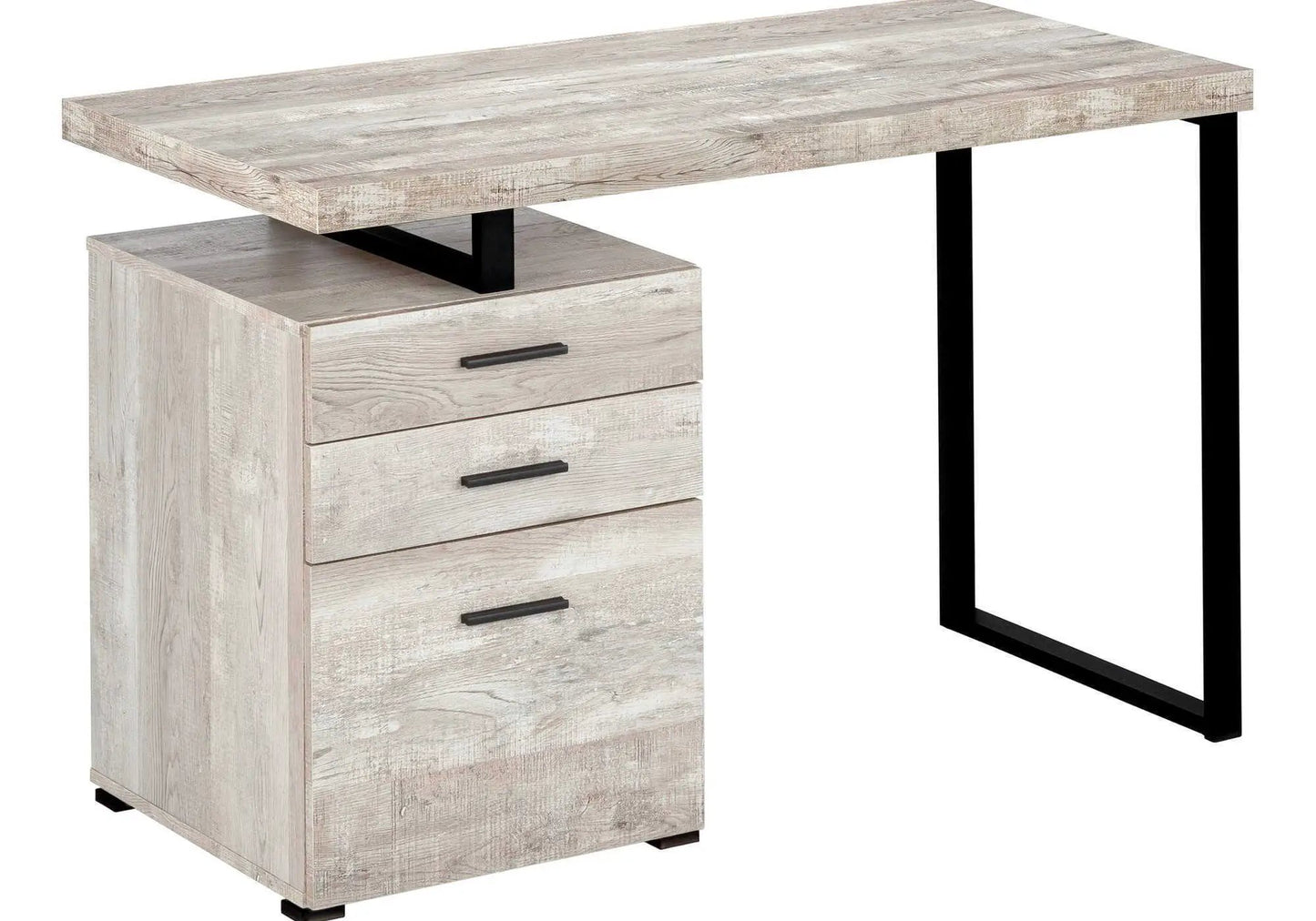 Left or Right Computer Desk with Ample Drawers