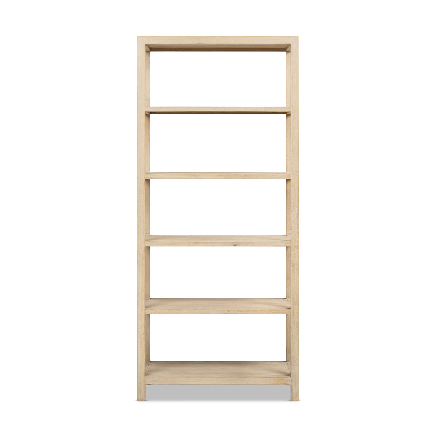 Ellis 71in reclaimed wood 5-shelf open-frame bookcase TV stand by HouseOfZazla on Tampa Home & Garden Store
