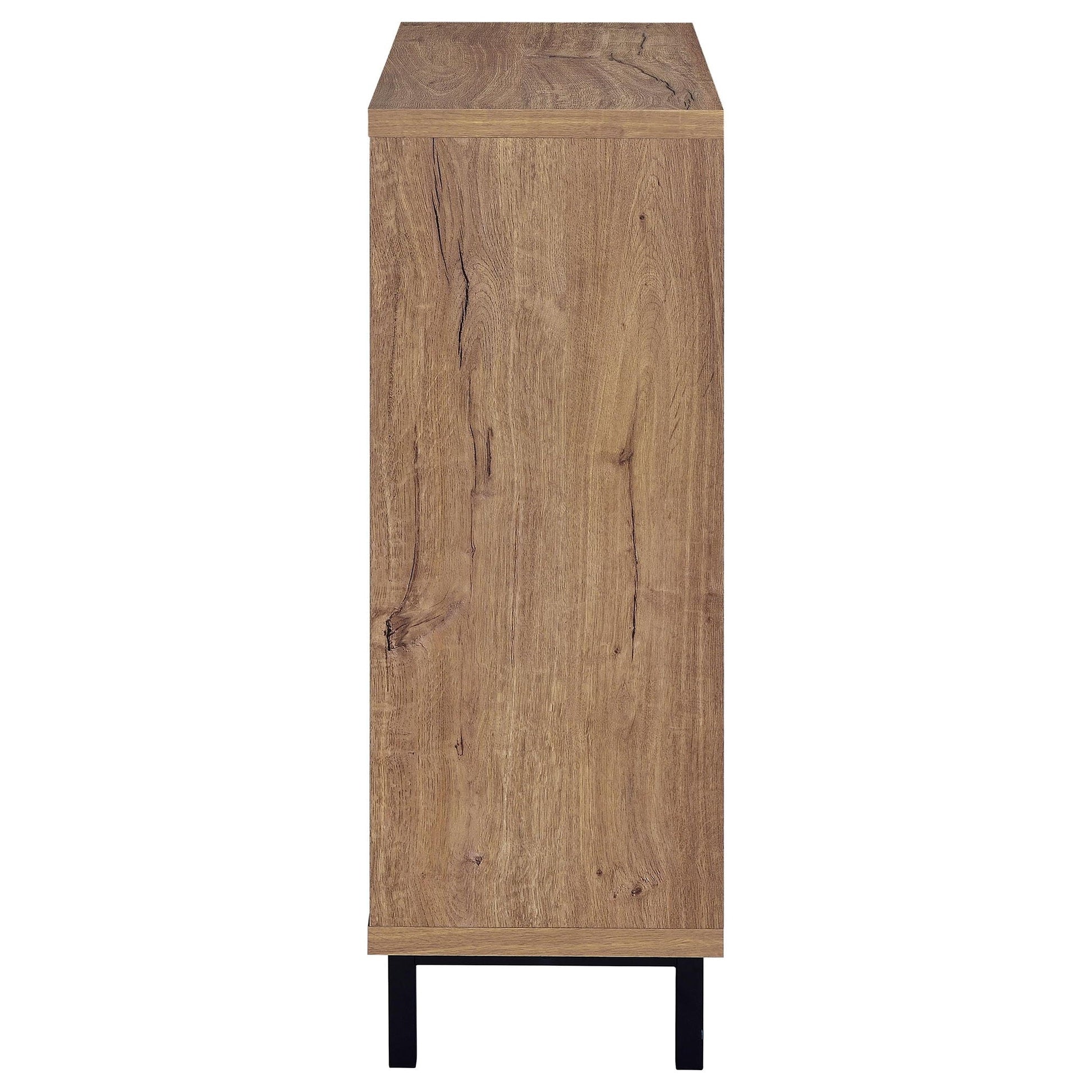 Stagg 2-Door Shoe Storage Cabinet natural wood finish on Tampa Home & Garden Store