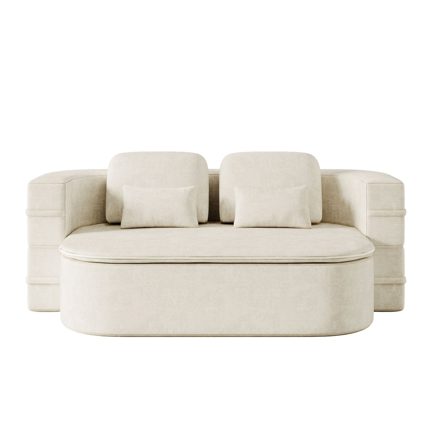 Foldable Sofa Bed with a Multi Functional Blanket