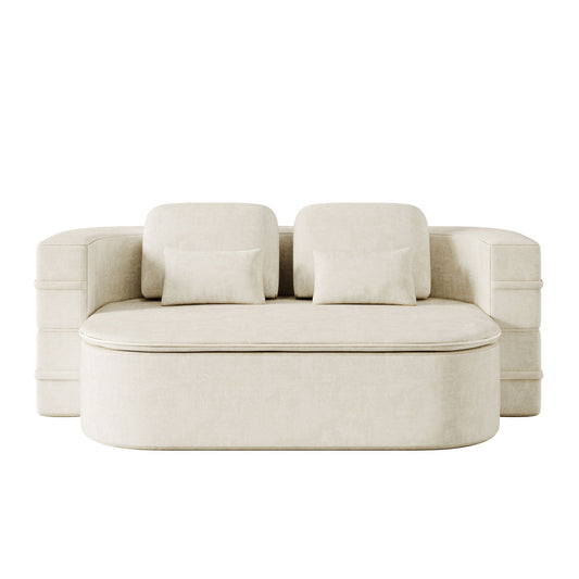 Foldable Sofa Bed with a Multi Functional Blanket