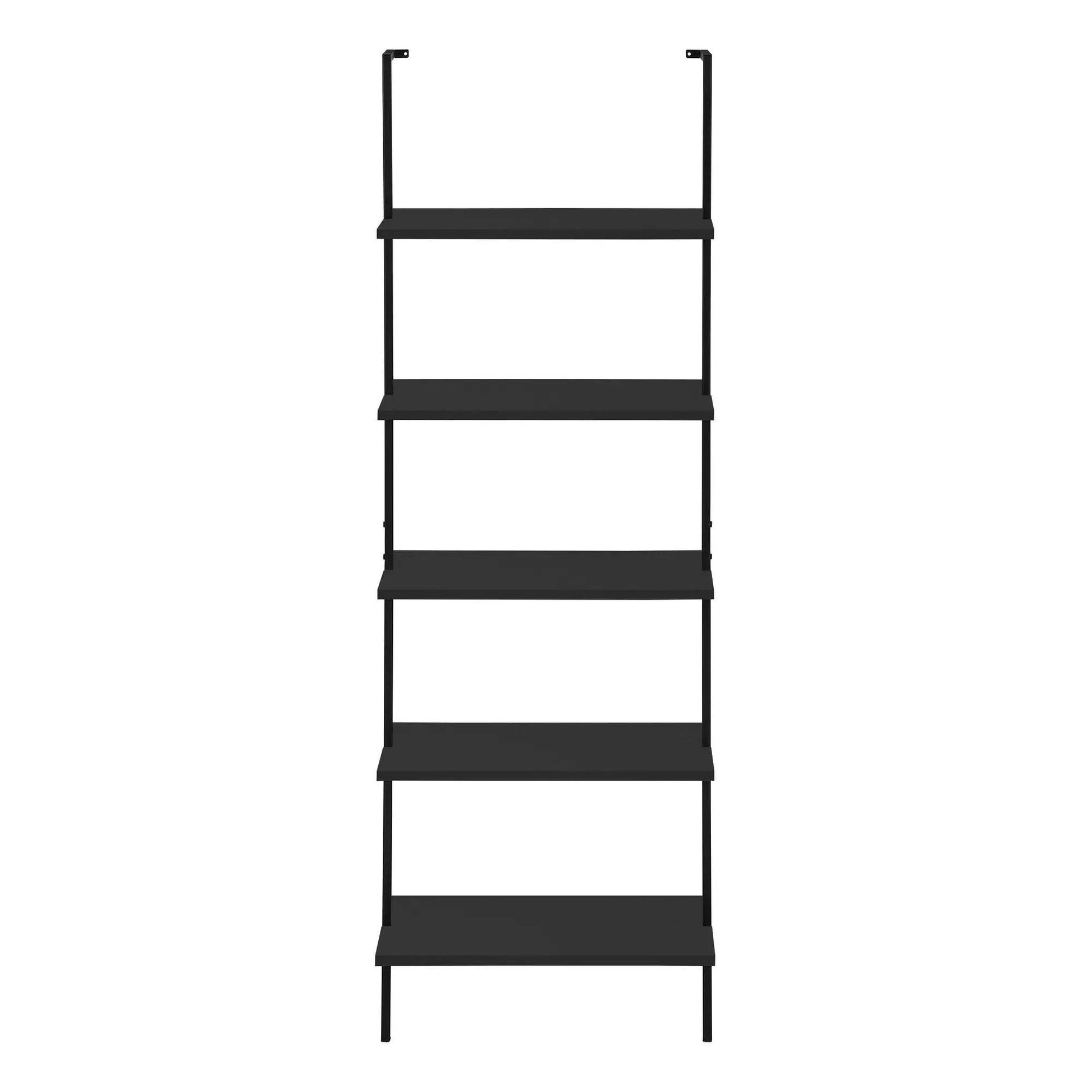 Etagere Bookcase Ladder 5-Tier, black metal office shelf by Unique Piece Furniture on Tampa Home & Garden Store