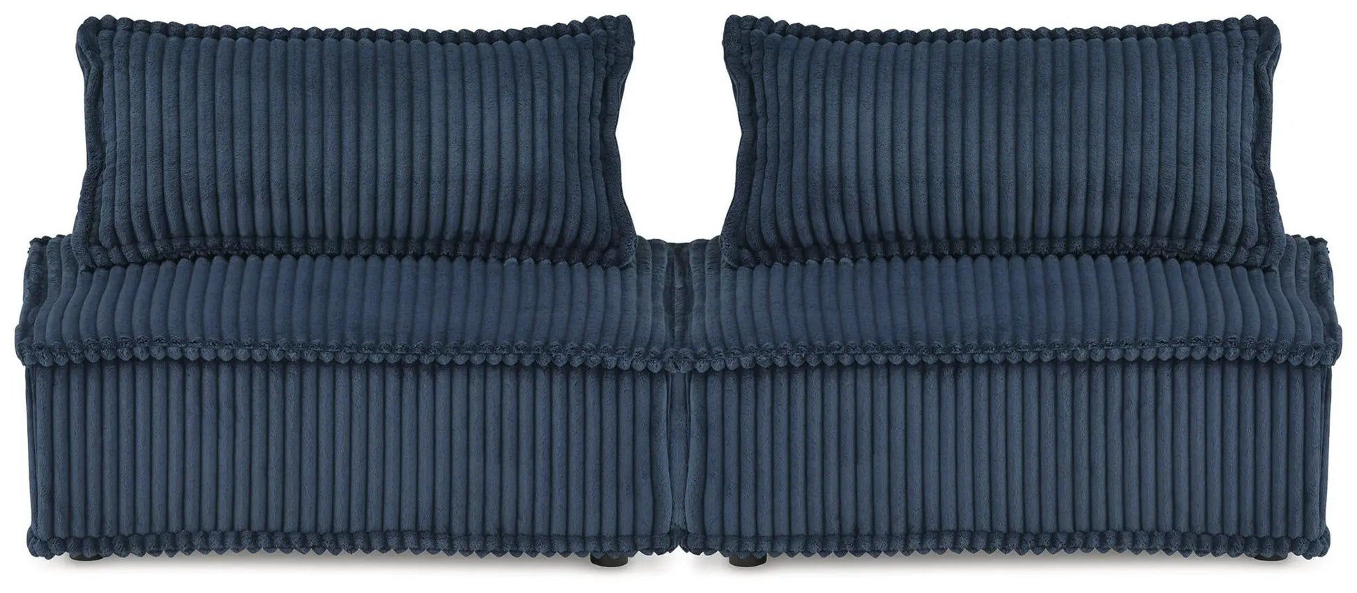 Bales Sectional navy corduroy 2-piece stationary set by Unique Piece Furniture on Tampa Home & Garden Store