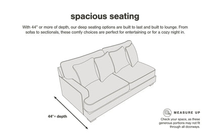 Lindyn Sectional Sofa with Cord Upholstery