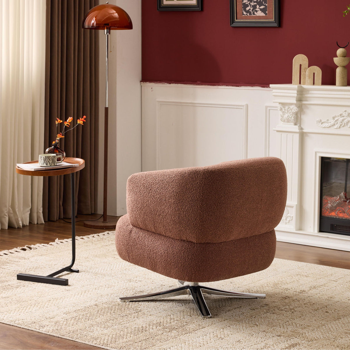 Cozy Cuddle Swivel Chair and Breathable Fabric