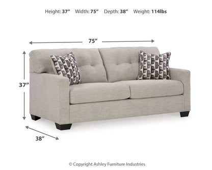 Mahoney Sofa Loveseat With Tufted Back Upholstery
