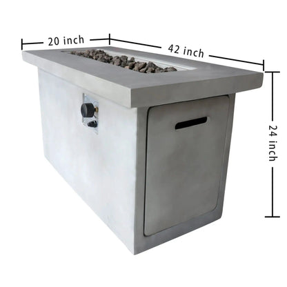 Propane Gas Outdoor Fire Pit Table Durable
