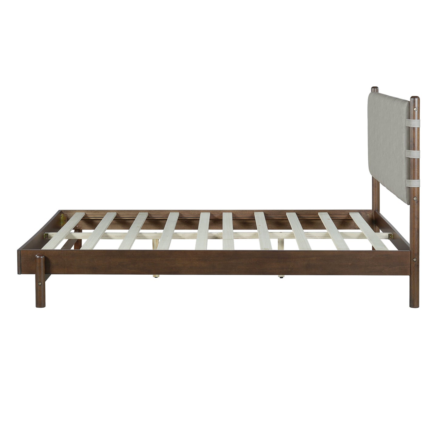 Premium Rubber Wood Platform Bed and Slats