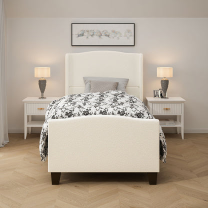 Sturdy Platform Bed Frame and a Padded Headboard