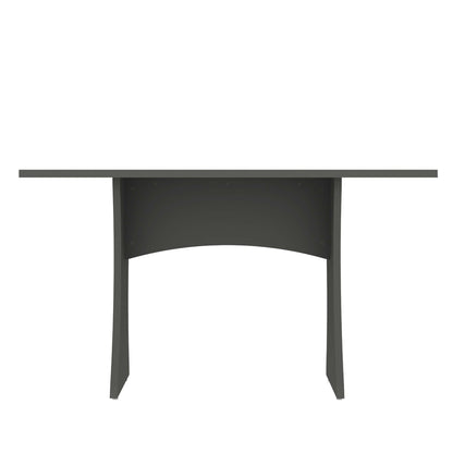 Modern dining table dark gray finish with rectangular legs on Tampa Home & Garden Store