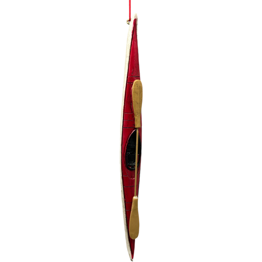 Kayak Ornament - Red - Tampa Home & Garden Store