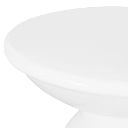Modern Round Metal Pedestal Outdoor Table