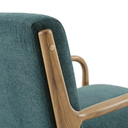 Mid-Century Style Lounge Chair With Upholstery