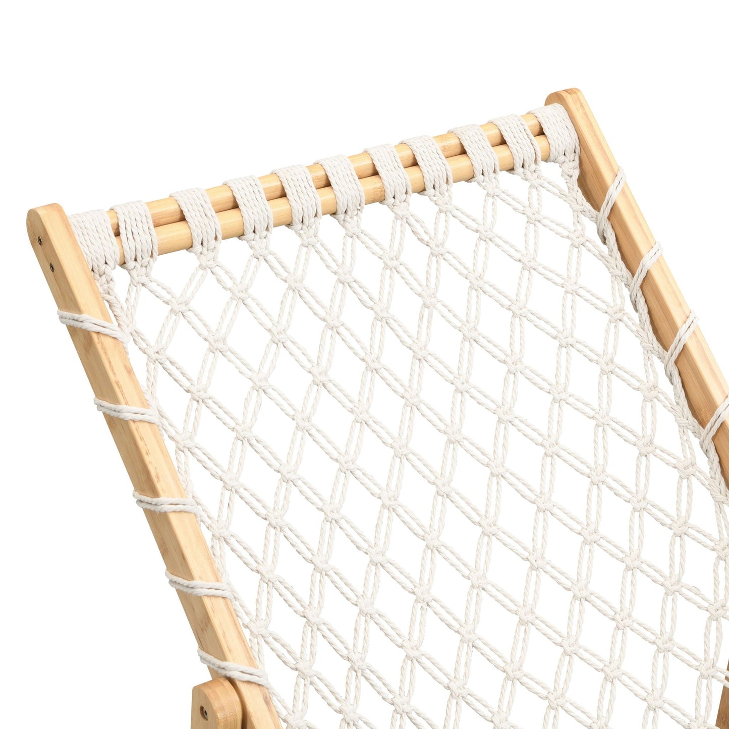 Bamboo Weaving Chair Set with Handwoven Rope on Natural Bamboo Frame on Tampa Home & Garden Store