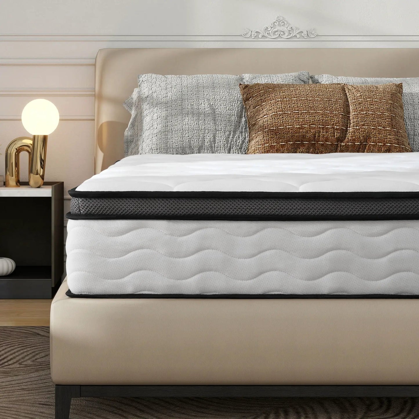 Hybrid Mattress with Pocket Coils and Memory Foam