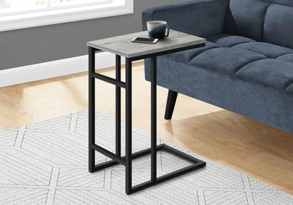 C Shaped Accent Table for Sofa and Bedside Use