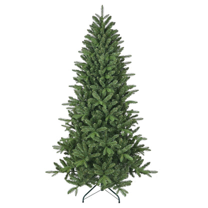 6ft artificial Christmas tree green HouseOfZazla with 1168 branch tips on metal stand on Tampa Home & Garden Store